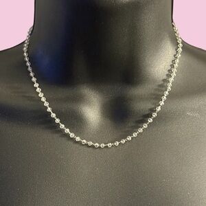 Frenzy clear crystal chain necklace